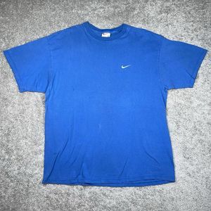 Vintage Nike Embroidered Swoosh Shirt Sz XL 90s 2000s Y2K Classic Royal Blue